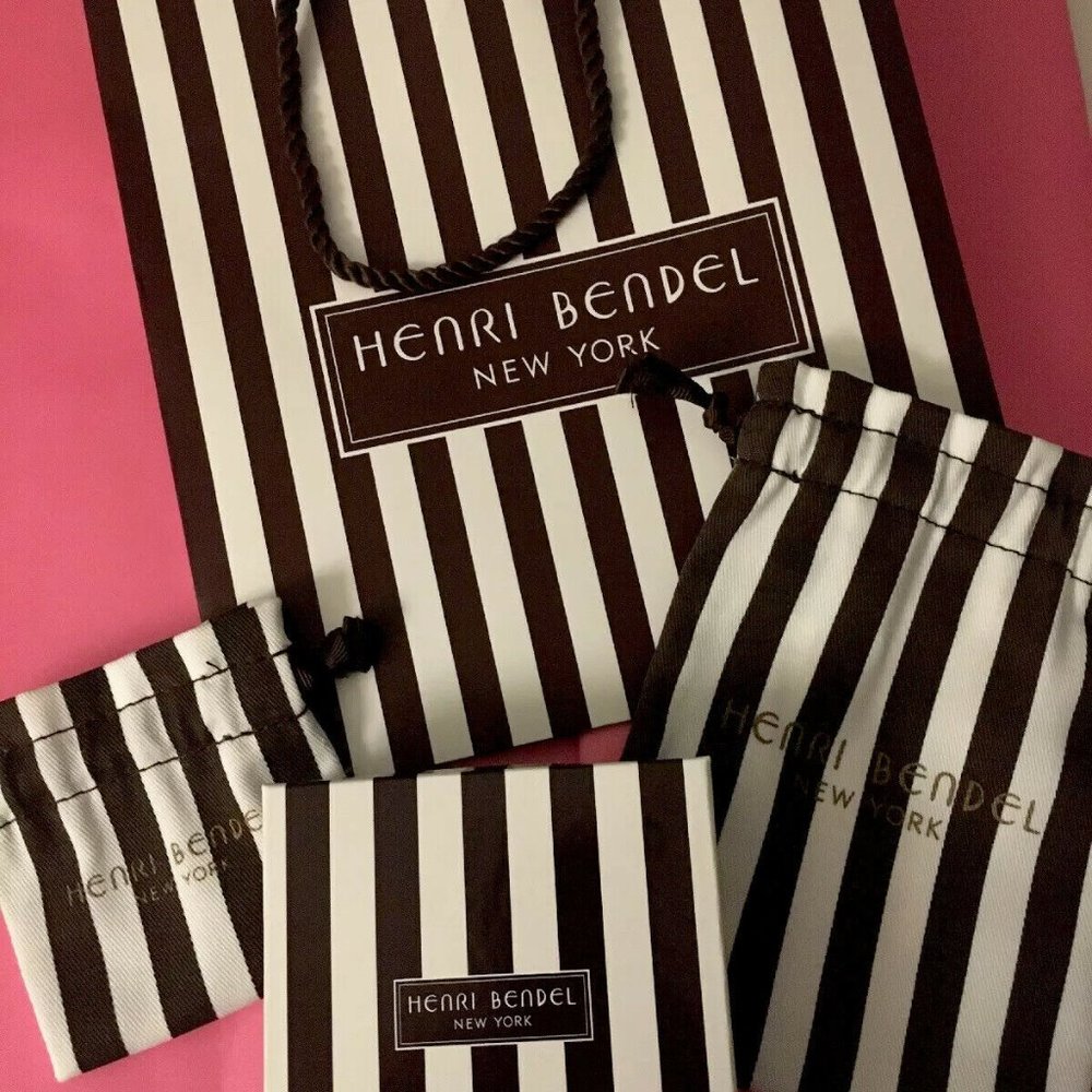 HENRI BENDEL NEW YORK BOX, SHOPPING BAG, 2 POUCHES